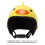 Casco per pollo 3,5x3,5x3,5 cm in plastica gialla 11