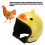 Casco per pollo 3,5x3,5x3,5 cm in plastica gialla 4