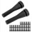 50 pezzi dita per spellare pollame 6x1,9 cm nero 15