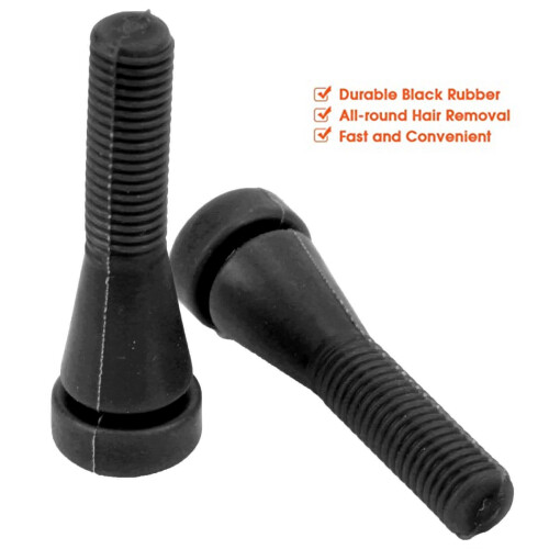 50 pezzi dita per spellare pollame 6x1,9 cm nero 2