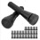 50 pezzi dita per spellare pollame 6x1,9 cm nero 16