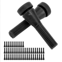 50 pezzi dita per spellare pollame 6x1,9 cm nero