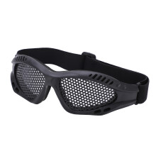 Lunettes de sécurité en mailles noires Lunettes de protection résistantes aux chocs