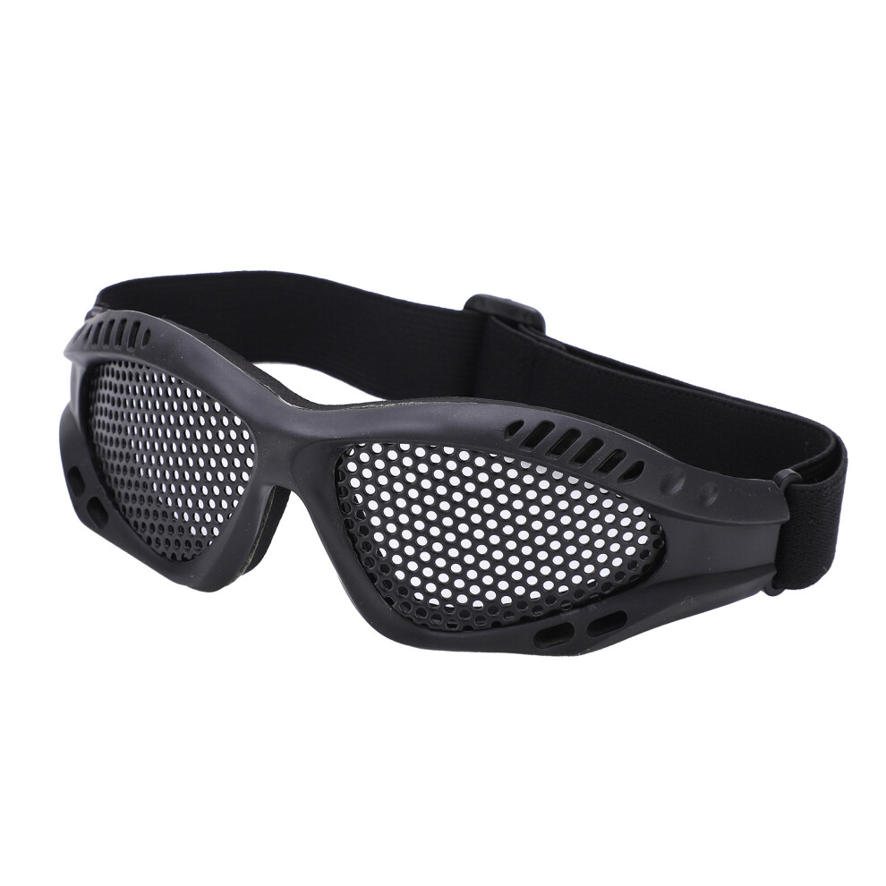Mesh Safety Glasses Impact Resistant High Toughness Breathable Protective Goggles For Shooting Games Outdoor Ridingblack 4261322370363