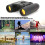 Binocolo pieghevole portatile con zoom 30x60, nero, 8x 7