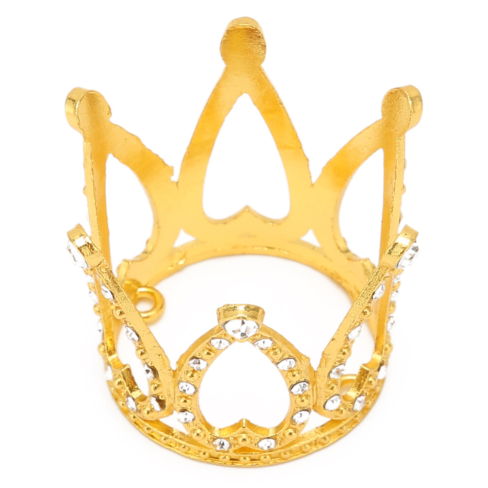 Nail Art Pen Holder Display Alloy Crown Shape Nail Art Brush Stand Manicure ToolsGold