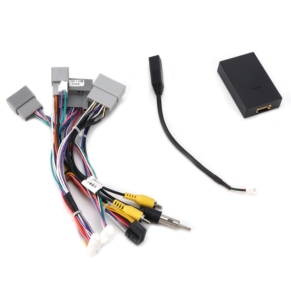 16Pin Audio Wire Harness Adapter Power Cable With Canbus Box For Android Replacement For Crv 2.4/Civic 5011322370554
