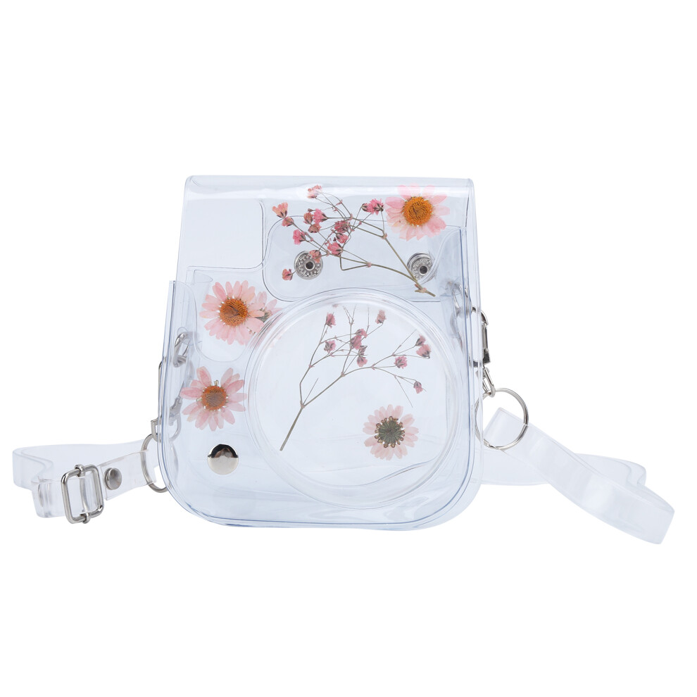 Transparent Camera Case Pvc Storage Bag With Adjustable Shoulder Strap For Instax Mini 11 Protectionpink 3111322370133