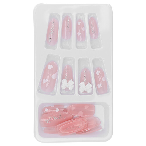 24 pièces, kit d’ongles amovible, 12 tailles, multicolore 1