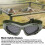 Lunettes de sécurité en maille métallique TPR vert militaire 5