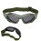 Lunettes de sécurité en maille métallique TPR vert militaire 1
