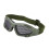 Lunettes de sécurité en maille métallique TPR vert militaire 13