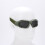 Lunettes de sécurité en maille métallique TPR vert militaire 12