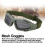 Lunettes de sécurité en maille métallique TPR vert militaire 4