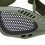 Lunettes de sécurité en maille métallique TPR vert militaire 11