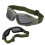 Lunettes de sécurité en maille métallique TPR vert militaire 14