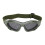 Lunettes de sécurité en maille métallique TPR vert militaire 2