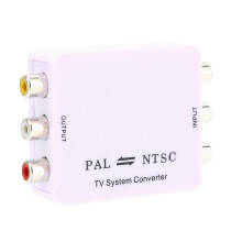 PAL NTSC Format Konverter-Adapter für DVD & TV, kleines Format, einfach zu verbinden