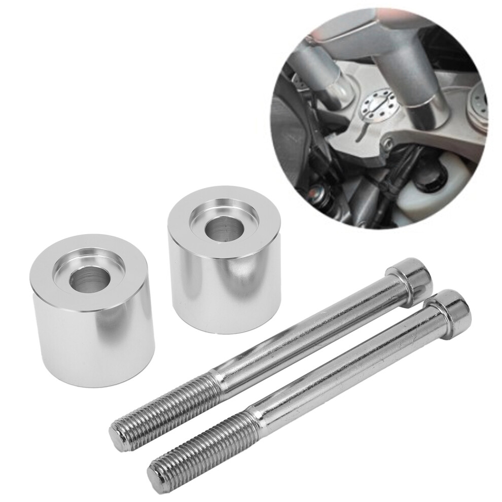 Motorcycle Handlebar Riser Bar Clamp Spacers Replacement For Ducati Multistrada 1200/S/Enduro 2010Â2019Silver 7891322372868