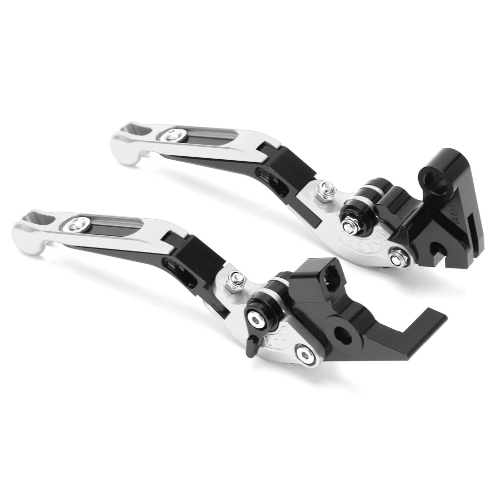 2Pcs Motorcycle Brake Clutch Levers Adjustable Cnc Aluminium Alloy Replacement For Yamaha Xj6 Diversion 2009Â2015Silver 8701322372838