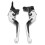 2 pièces leviers réglables 19,5 cm XJ6 Diversion argent 8