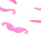 7 pezzi baffi finti in flanella rosa per cosplay barbe 7
