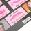 7 pezzi baffi finti in flanella rosa per cosplay barbe 12