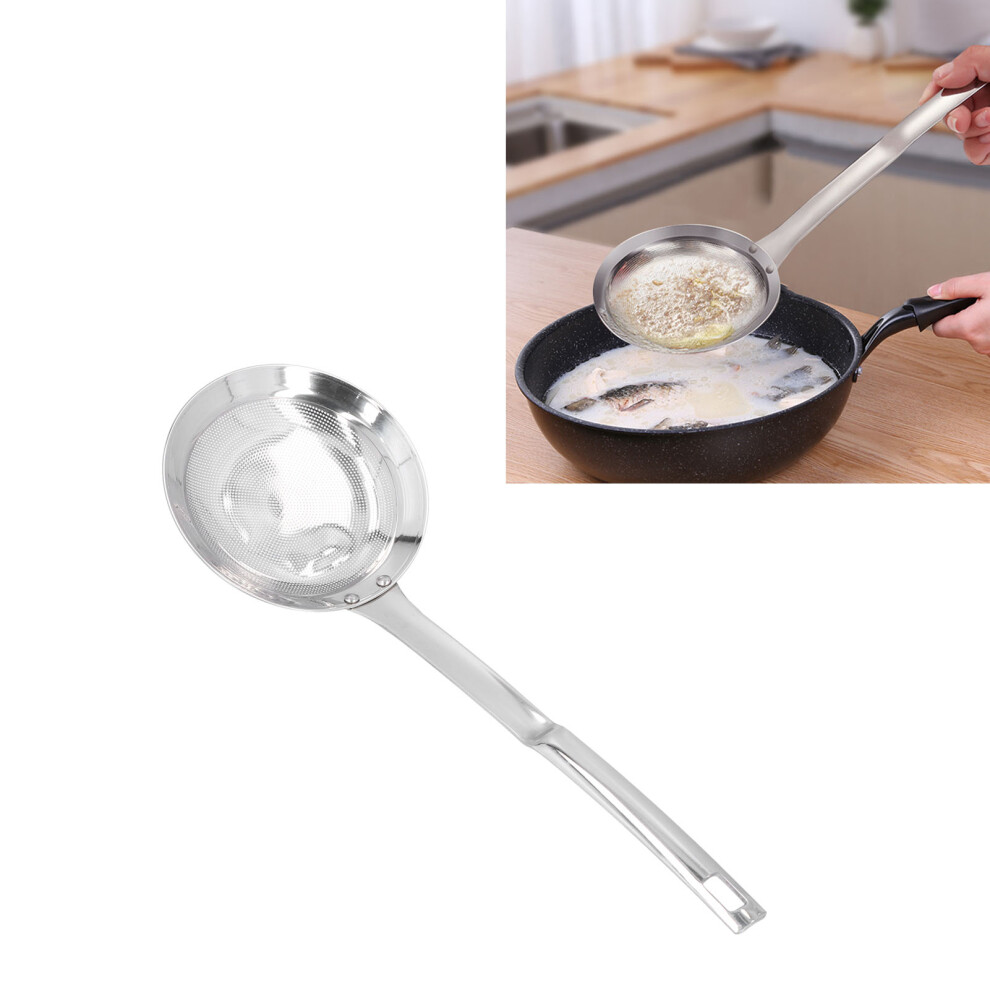 Skimmer Spoon 304 Stainless Steel Fine Mesh Residue Oil Food Strainer Kitchen Tool-image-OPC-PHVYFZC-NEW