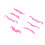 7 pezzi baffi finti in flanella rosa per cosplay barbe 16