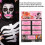 7 pezzi baffi finti in flanella rosa per cosplay barbe 4