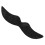 Halloween moustache noire factice taille barbe adhésive 12