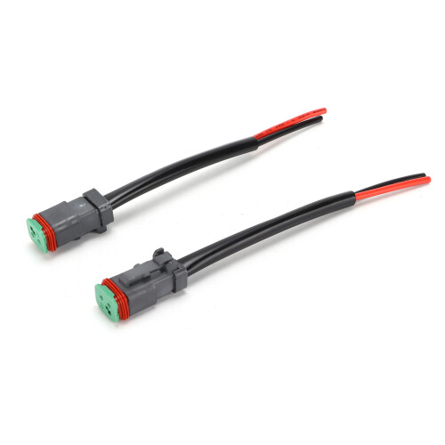 DT 2 pièces 2 broches IP68 faisceau de câblage LED 12-24V 700W 1