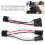 2 pezzi di cablaggio da H4 9003 a H11, 12V-24V, ABS 12
