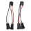 2 pezzi di cablaggio da H4 9003 a H11, 12V-24V, ABS 3
