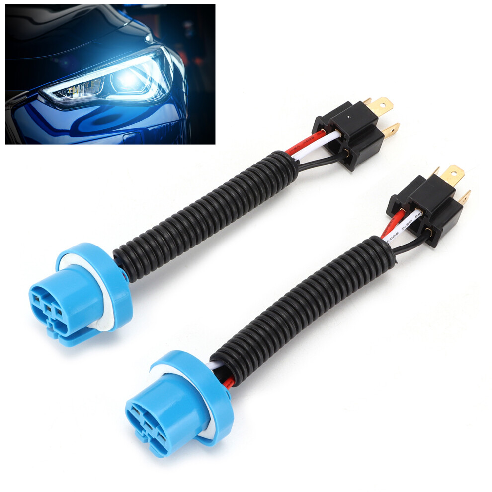 Car H4 Male To 9007 Female Adapter Headlight Mounted Universal Plug And Play 12Vâ24V 7901322373380