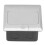 Prise relevable au sol 250 V 16 A argentée 120x120mm 7