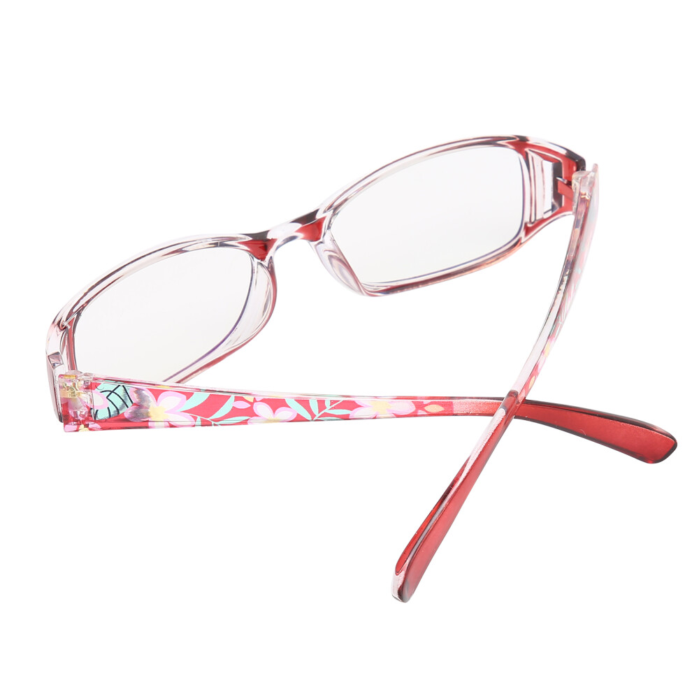 Blue/Light/Red Elderly Reading Glasses High Definition Blocking Presbyopic Glasses For Women Red(+300 )