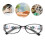 Lunettes de lecture +100 Noires anti-lumière bleue PC 15