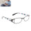 Lunettes de lecture +100 Noires anti-lumière bleue PC 16