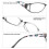 Lunettes de lecture +100 Noires anti-lumière bleue PC 5