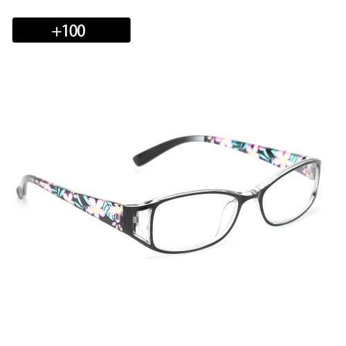 Lunettes de lecture +100 Noires anti-lumière bleue PC 2