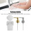Bottiglia dosatrice quadrata 7,6-8,6 oz Silicone+ABS 3