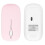Mouse wireless ultrasottile rosa 800-1600 DPI BT5.2 3