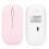 Mouse wireless ultrasottile rosa 800-1600 DPI BT5.2 1