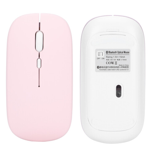 Mouse wireless ultrasottile rosa 800-1600 DPI BT5.2