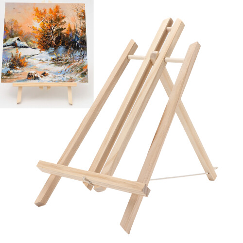 Chevalet de bureau en bois de pin, réglable, portable, 50 cm