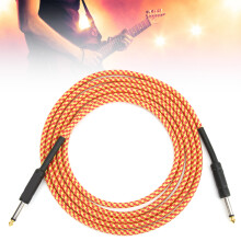 Cavo per chitarra schermato spina nichelata arancione