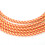 Câble de guitare à blindage tressé plaqué nickel orange 8