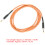 Câble de guitare à blindage tressé plaqué nickel orange 11