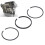 3Pcs Air Compressor Piston Ring 47mm Metal 3P Accessory Replacement Part Set Kit for OTS 13